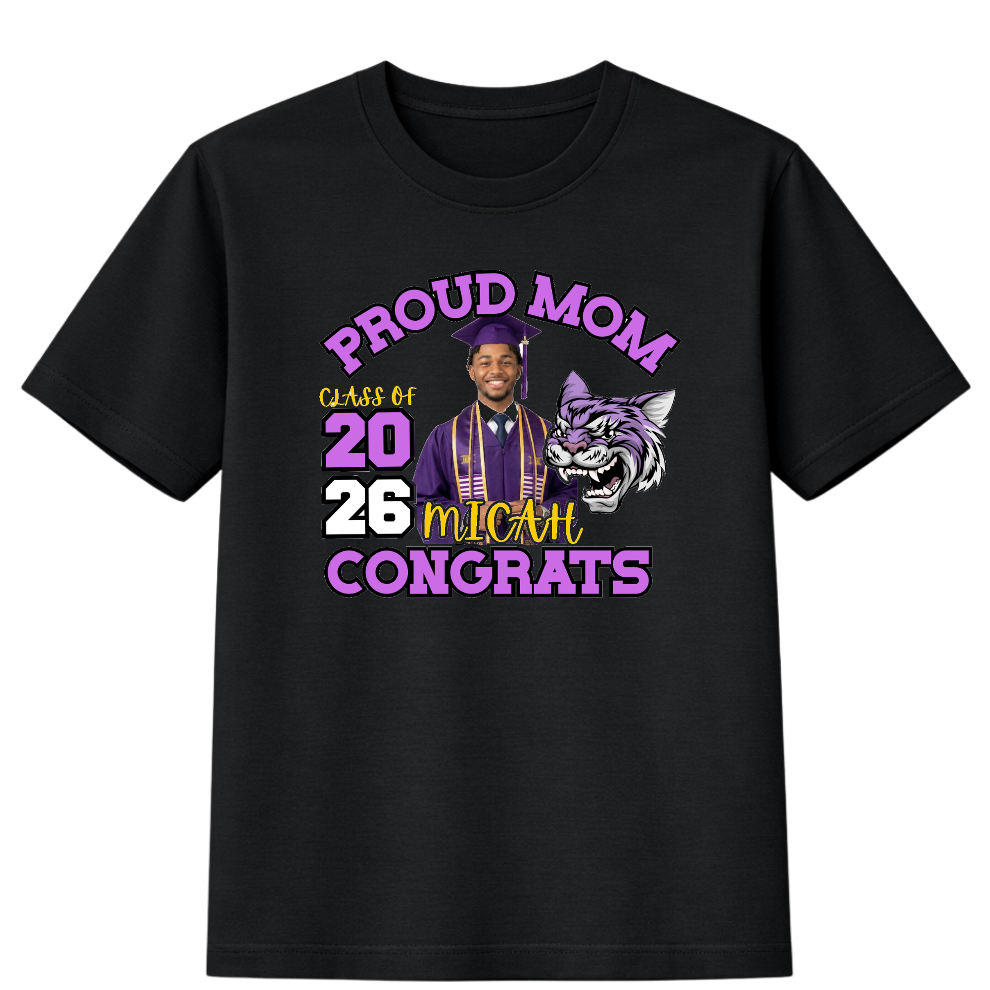 Personalized Graduation T-Shirt Template #4 - Proud Mom