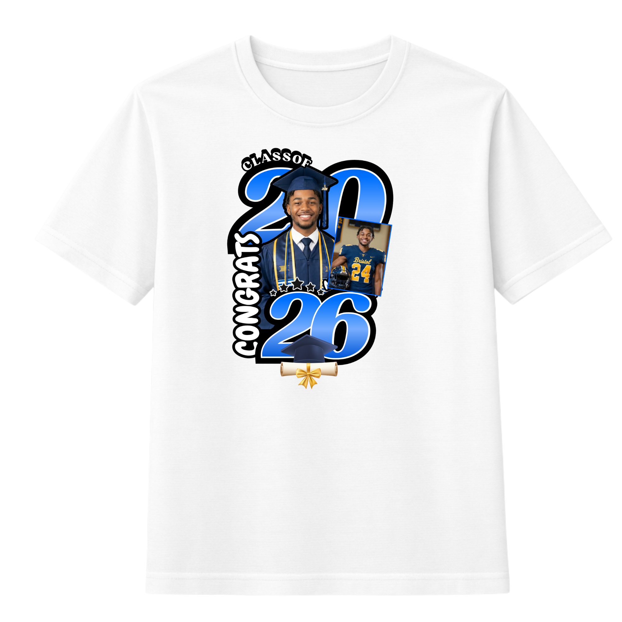 Personalized Graduation T-Shirt Template #1