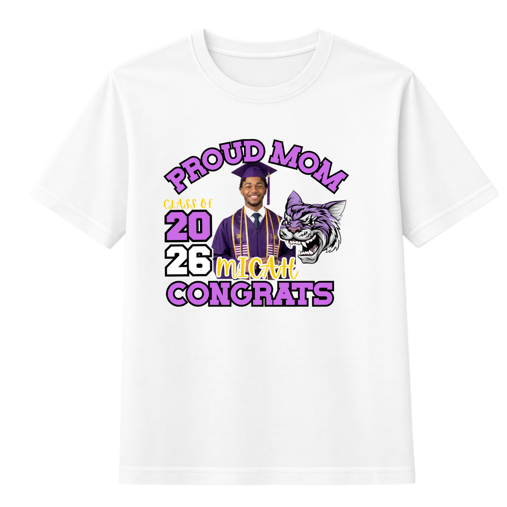 Personalized Graduation T-Shirt Template #4 - Proud Mom