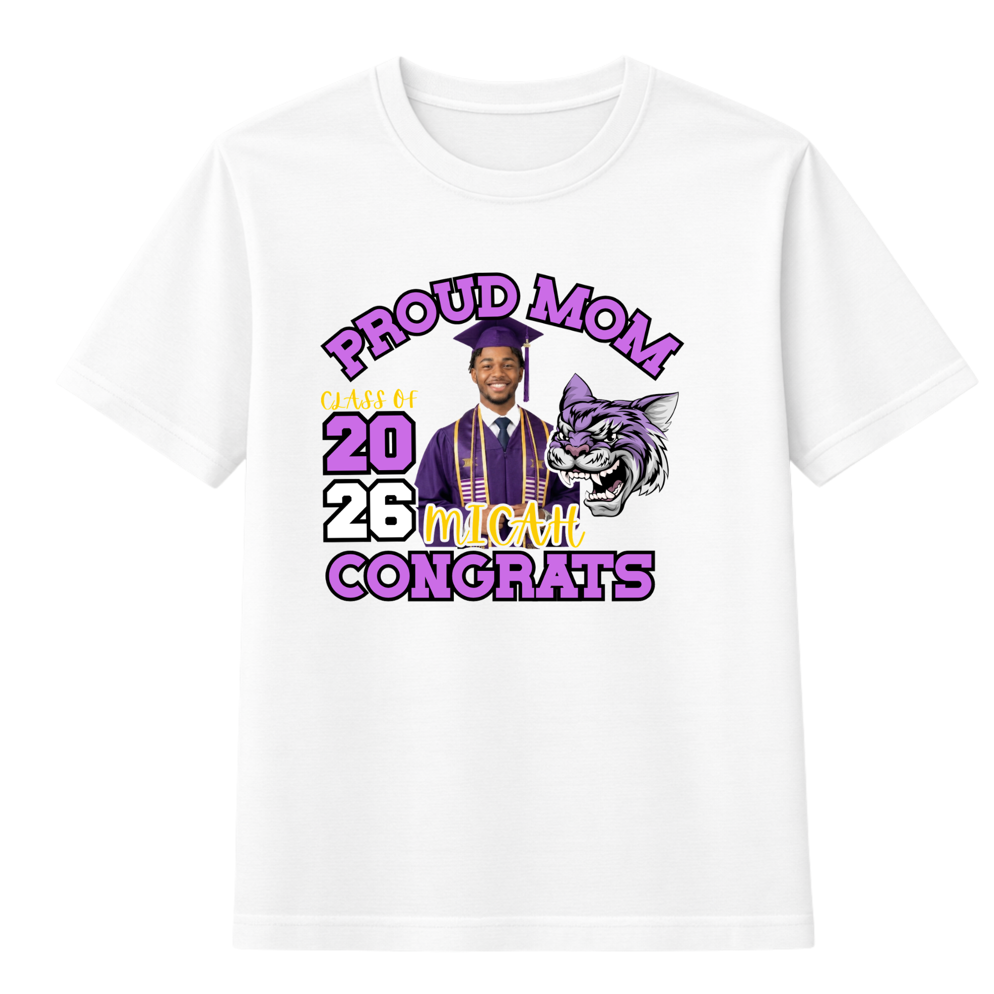 Personalized Graduation T-Shirt Template #4 - Proud Mom