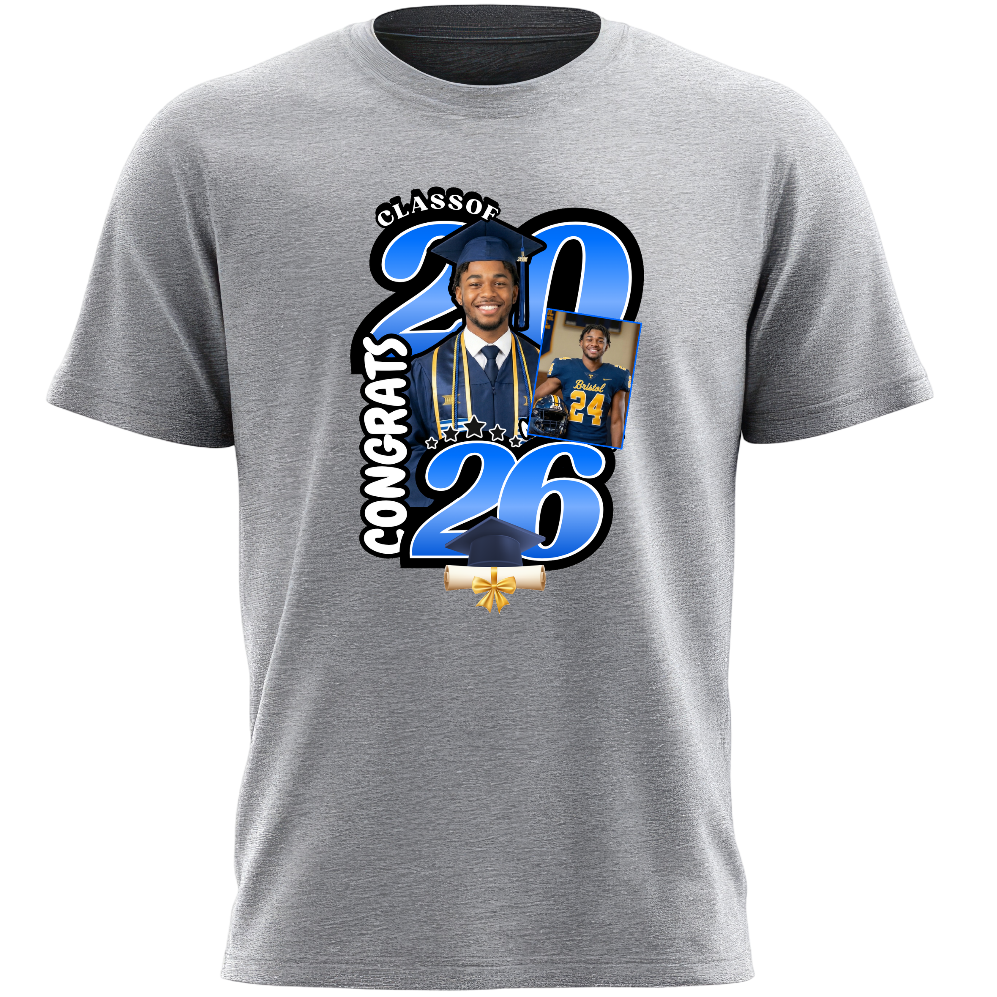 Personalized Graduation T-Shirt Template #1