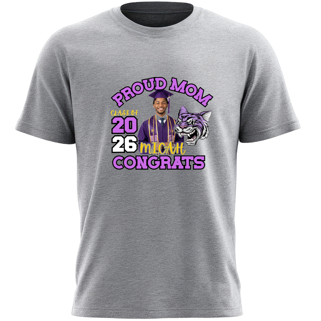 Personalized Graduation T-Shirt Template #4 - Proud Mom