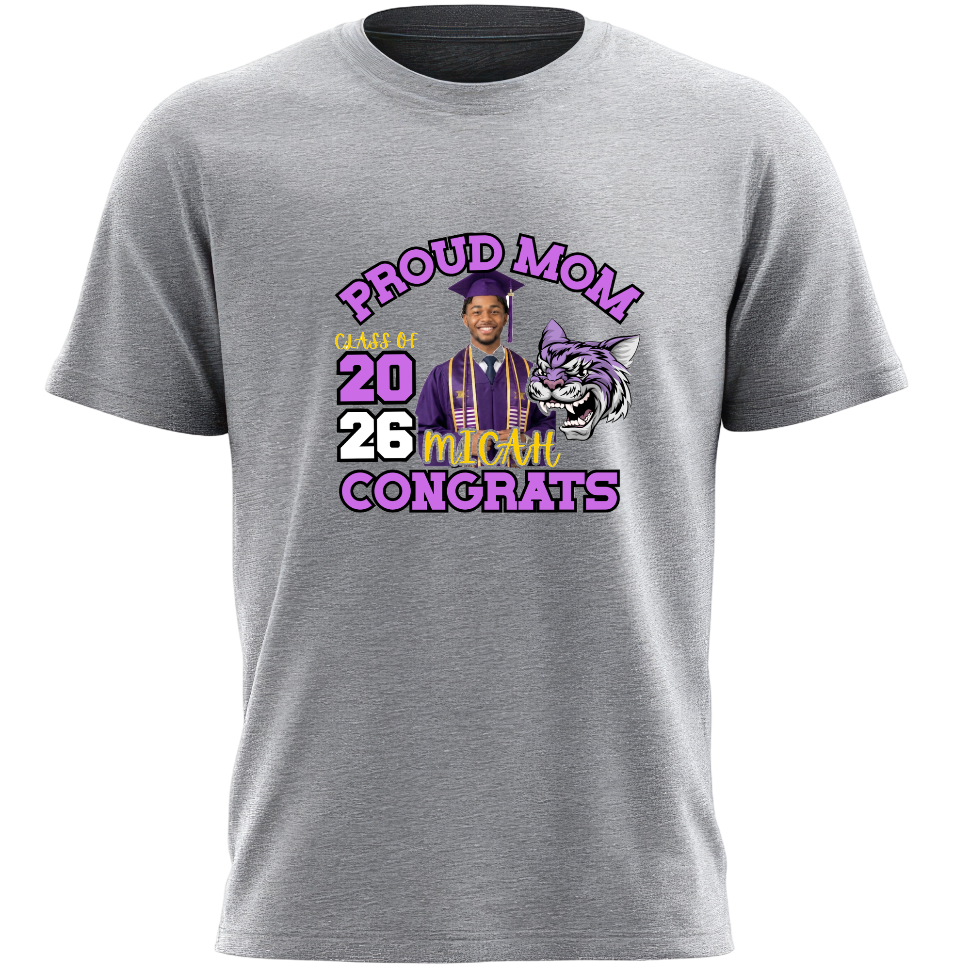 Personalized Graduation T-Shirt Template #4 - Proud Mom