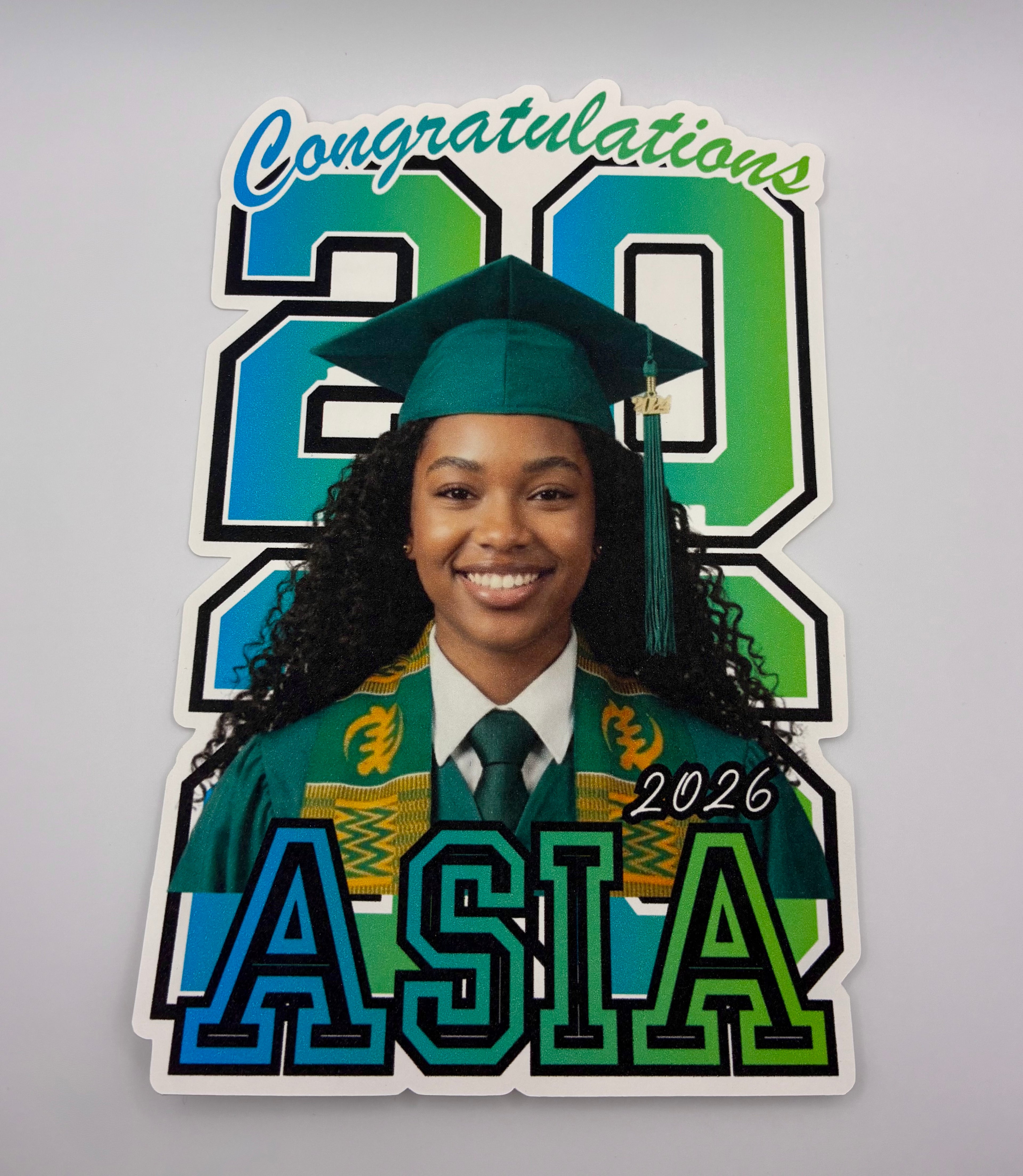 Custom 15" Grad Head Cutout – Big Head, Bigger Moment!