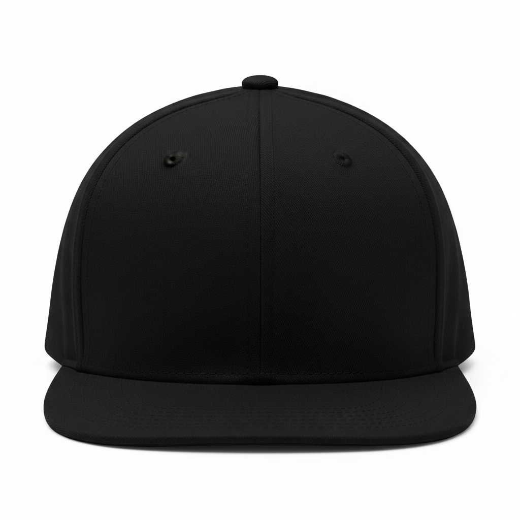 Customizable Black Snapback Hat — Make It Yours